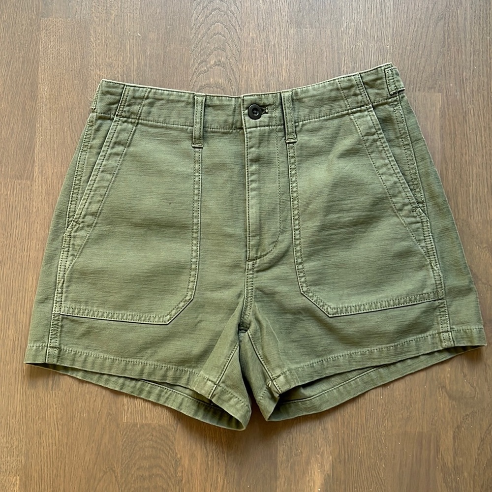 Madewell Vintage Green Shorts